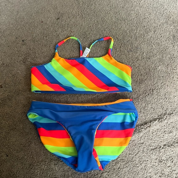 Girls two piece L 10/12 swimsuit - Picture 5 of 5